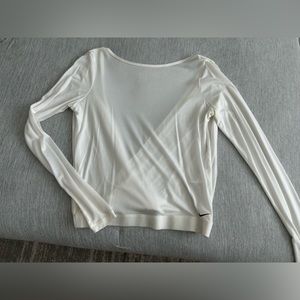 White Nike Long Sleeve with open back